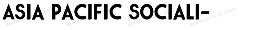 Asia Pacific sociali字体转换